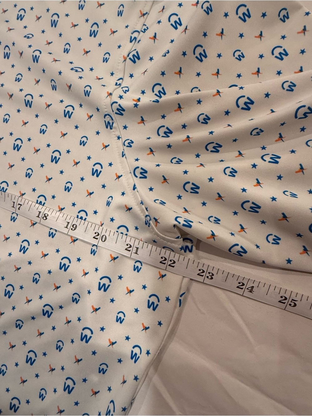Greyson Golf AOP Workday Mens M All Over Print White Polo Stretch Performance - Picture 4 of 5